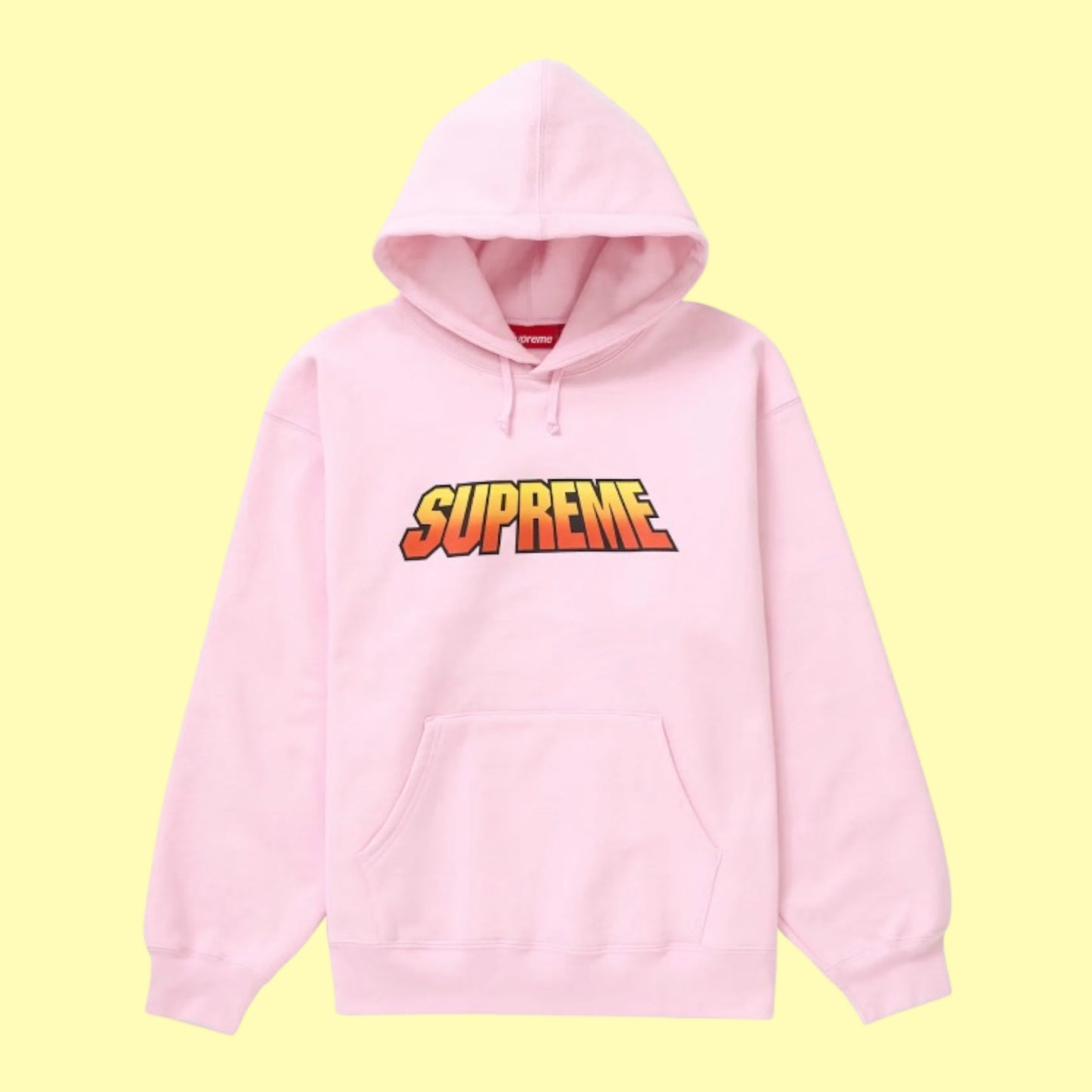 SUPREME Hooded gradient light pink.
